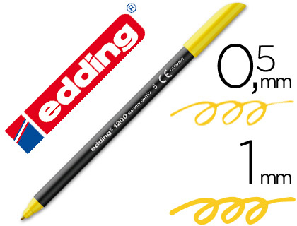 Rotulador edding 1200 tinta amarillo